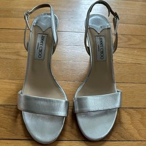 Jimmy Choo silver sling back